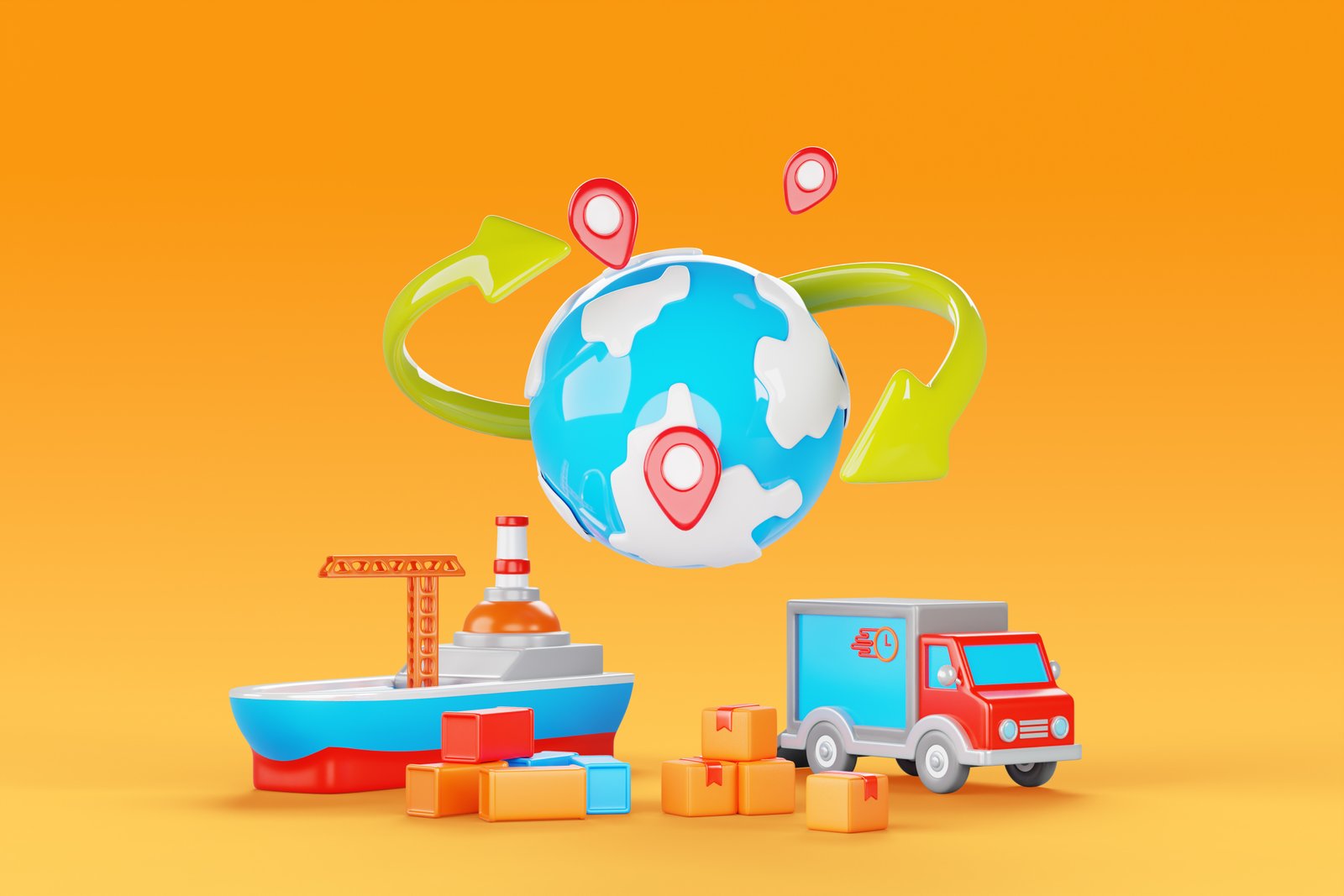 Carte du monde avec des points de connexion